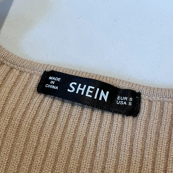 @SHEIN Knit tan top 🙈🤍 size: S // GREAT QUALITY - Picture 5 of 5